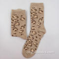Leopard-Feder-Garn-gemütliche Socken